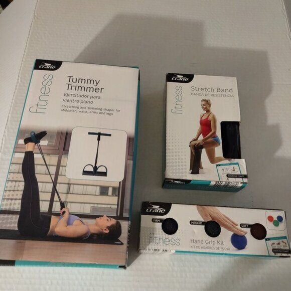 CRANE EXERCISE EQUIPMENT BUNDLE-SET OF 3-NEW - Picture 1 of 6